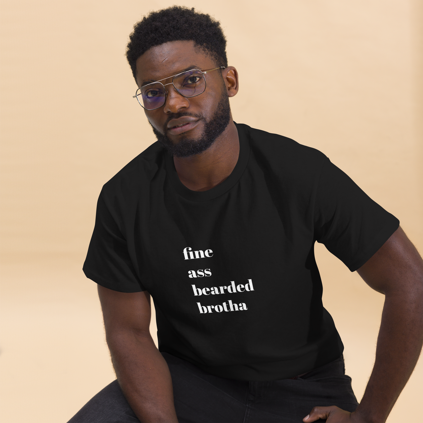 (FABB) Fine Ass Bearded Brotha Men's T-Shirt