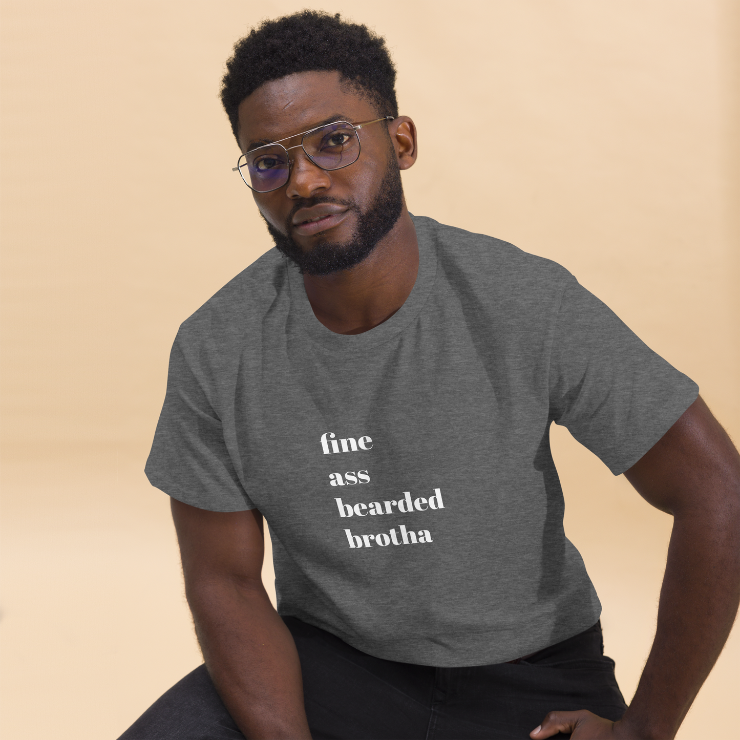 (FABB) Fine Ass Bearded Brotha Men's T-Shirt