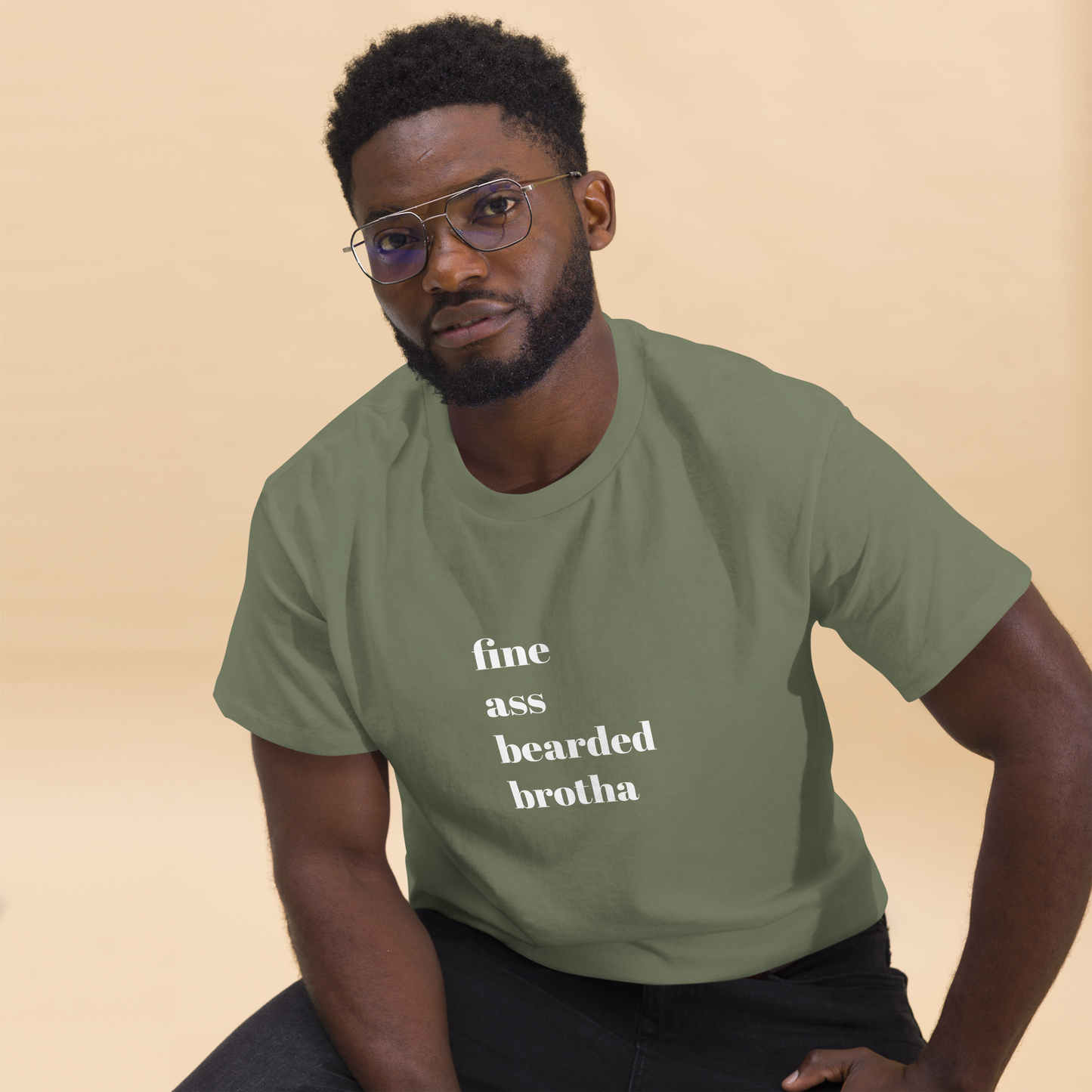 (FABB) Fine Ass Bearded Brotha Men's T-Shirt