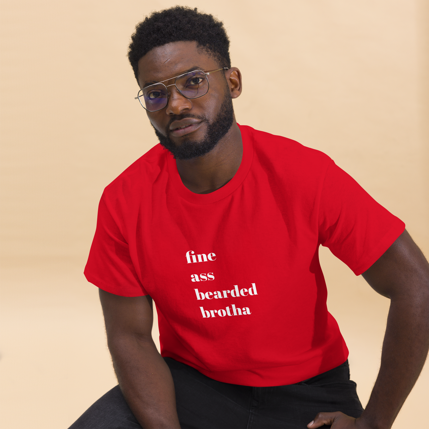 (FABB) Fine Ass Bearded Brotha Men's T-Shirt