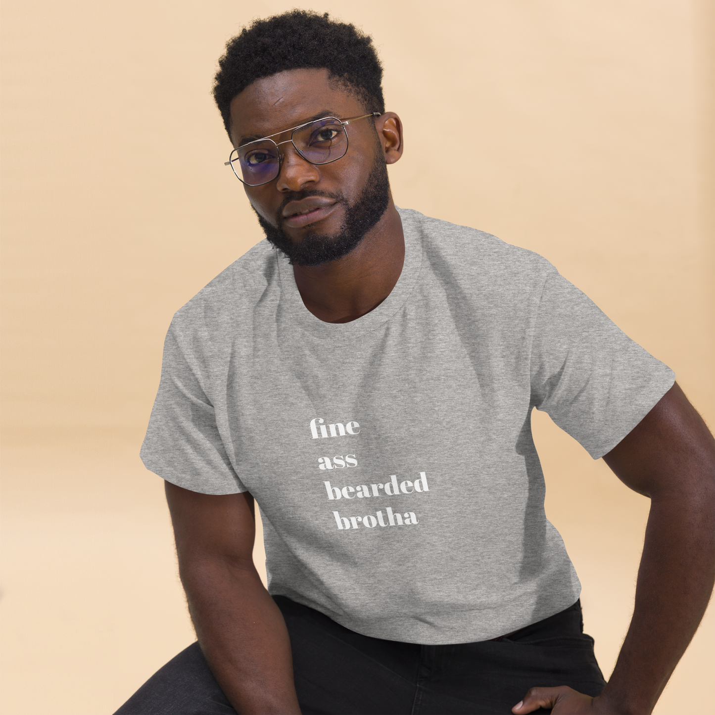 (FABB) Fine Ass Bearded Brotha Men's T-Shirt