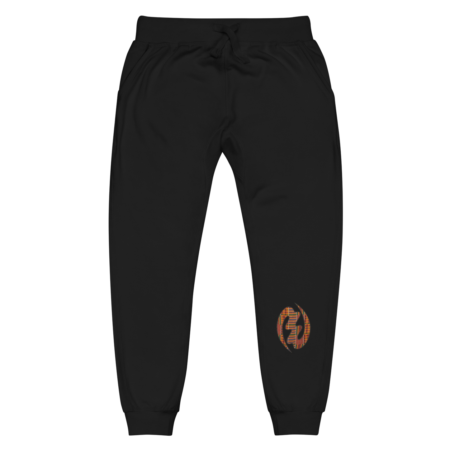 Gye Nyame Kente Print Unisex Fleece Sweatpants