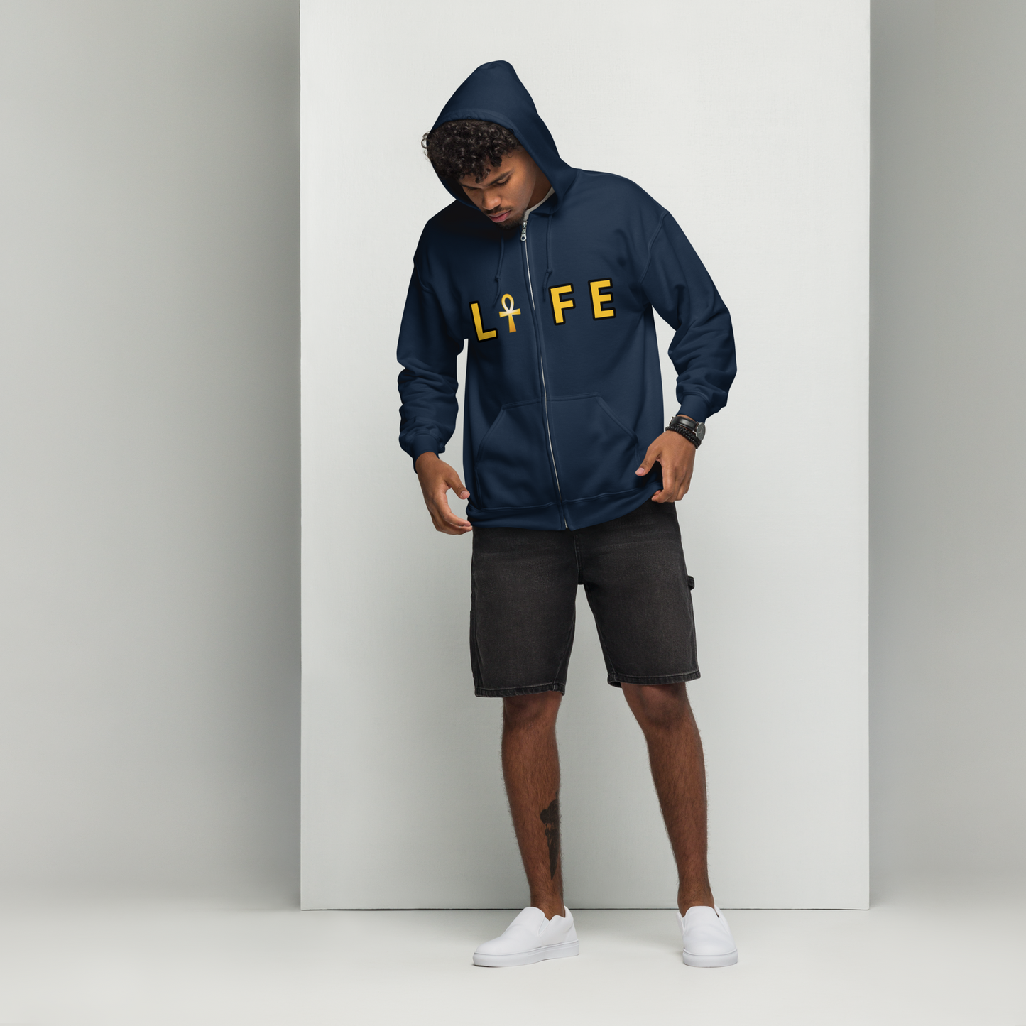 L☥FE Unisex Heavy Blend Zip Hoodie