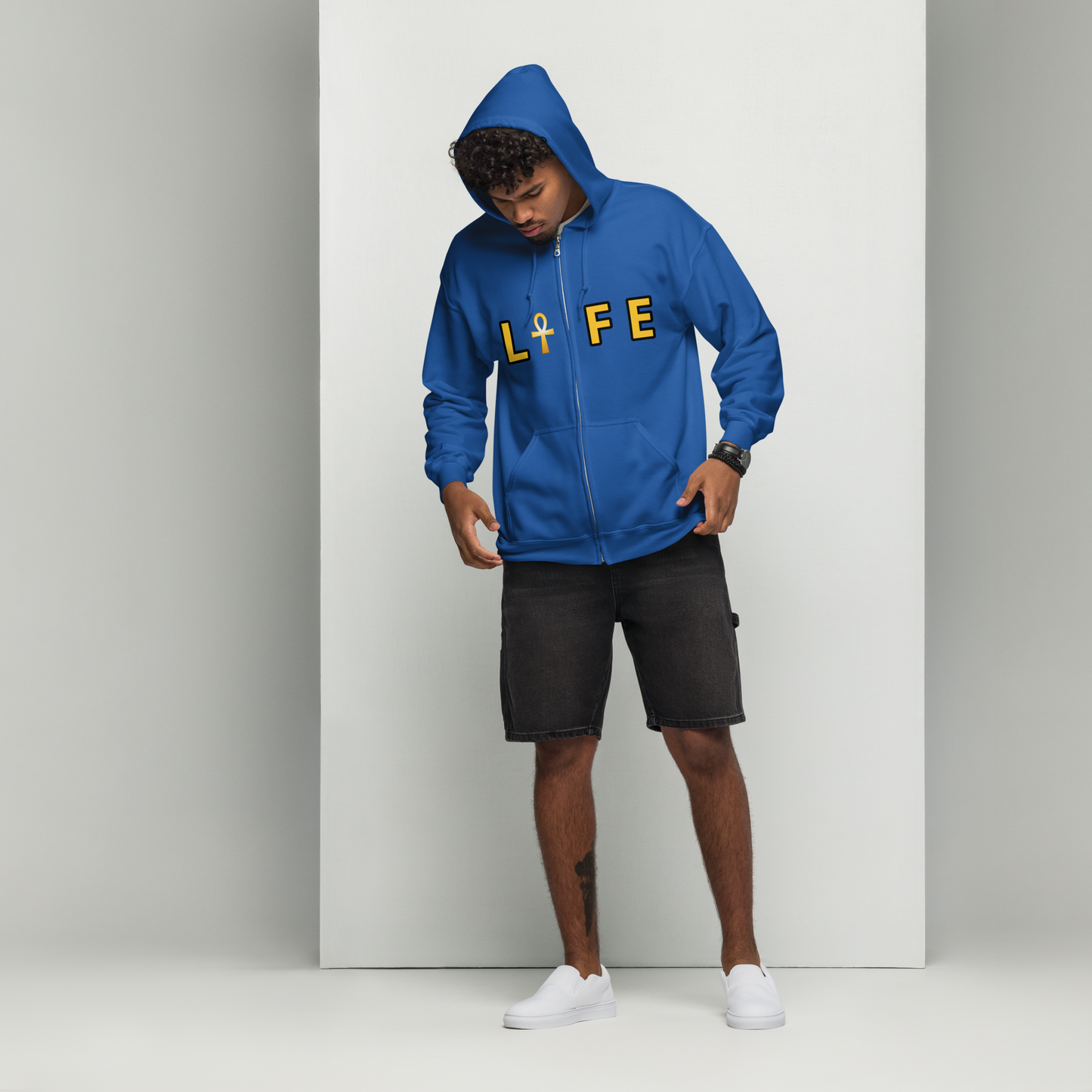 L☥FE Unisex Heavy Blend Zip Hoodie