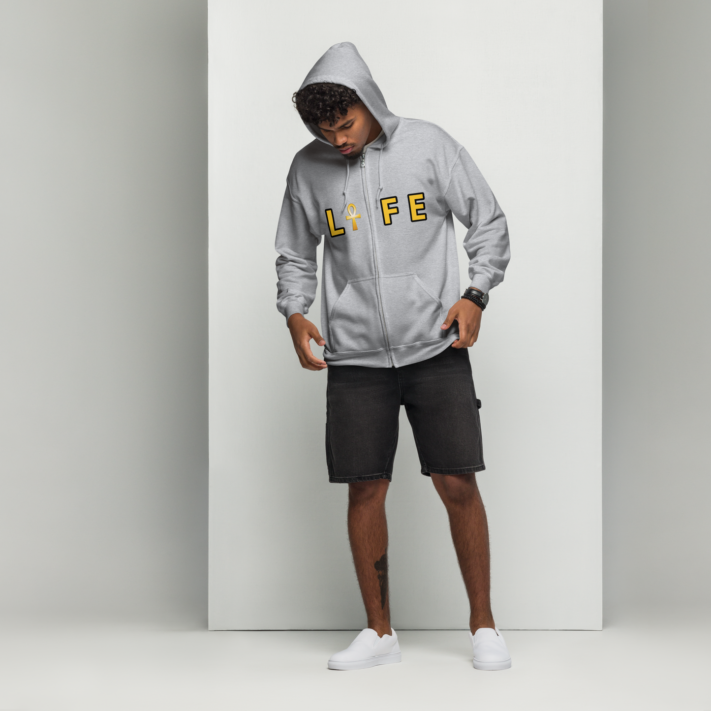 L☥FE Unisex Heavy Blend Zip Hoodie