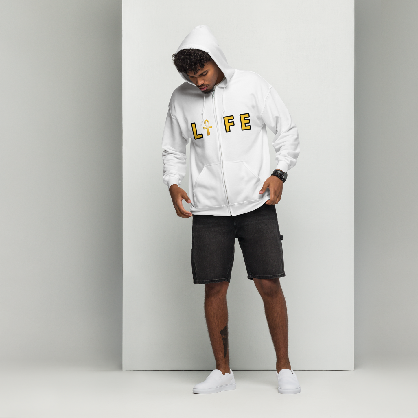 L☥FE Unisex Heavy Blend Zip Hoodie