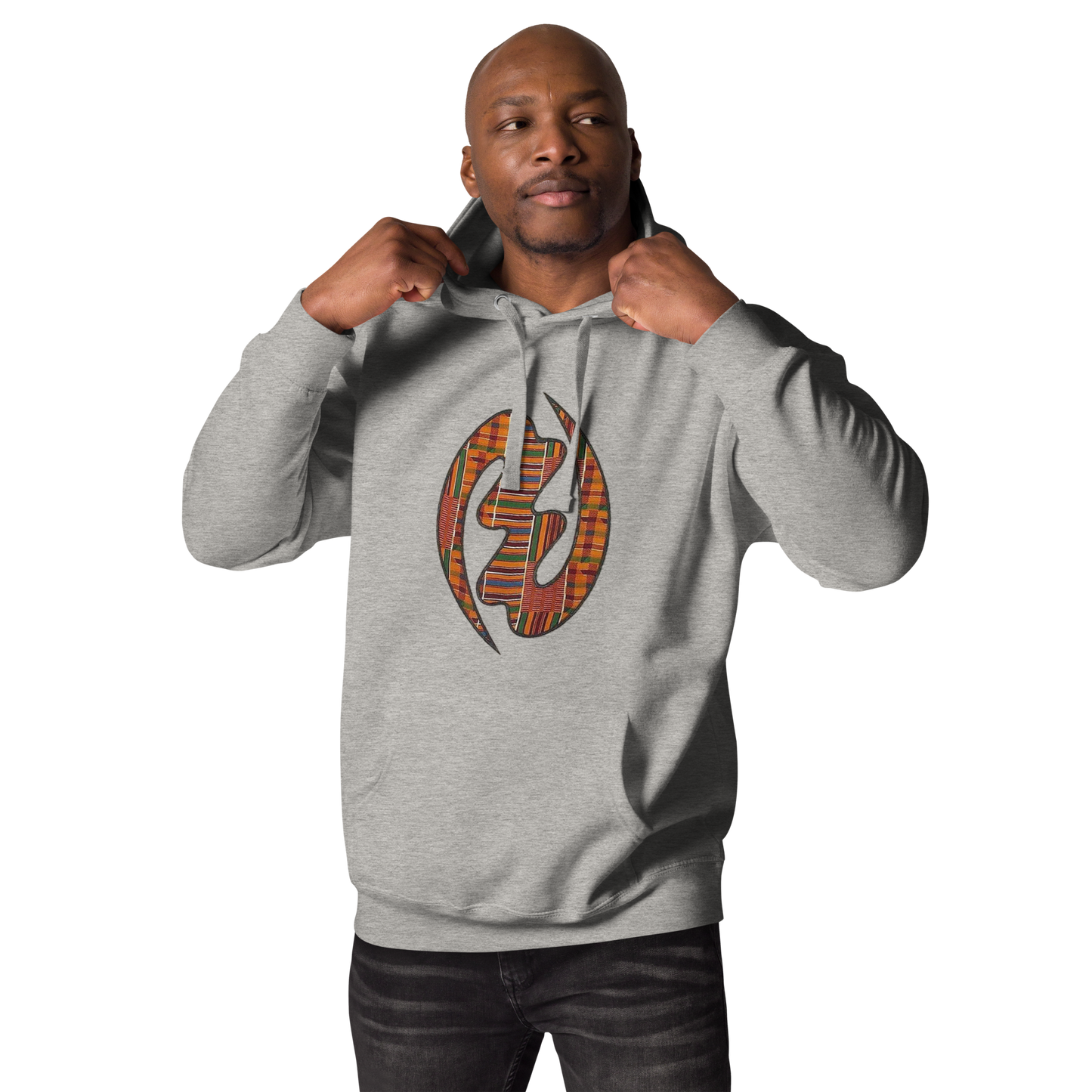 Gye Nyame Kente Print Unisex Hoodie