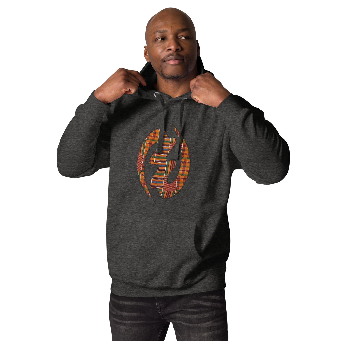 Gye Nyame Kente Print Unisex Hoodie