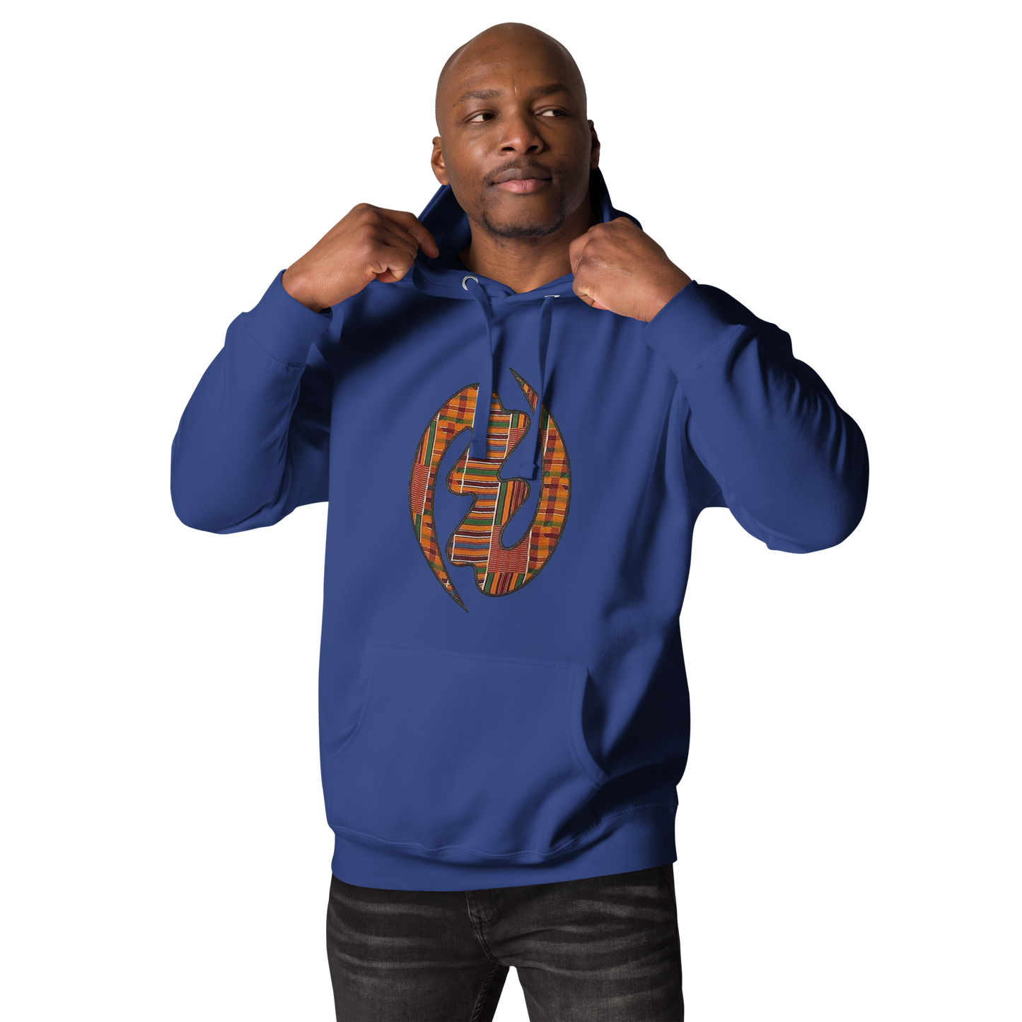 Gye Nyame Kente Print Unisex Hoodie