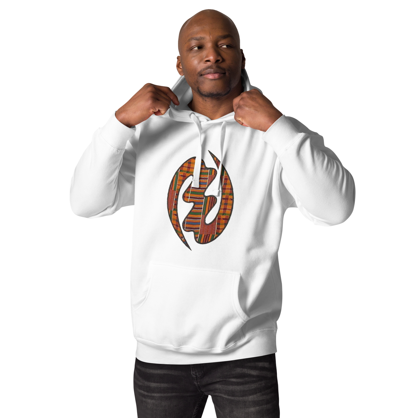 Gye Nyame Kente Print Unisex Hoodie