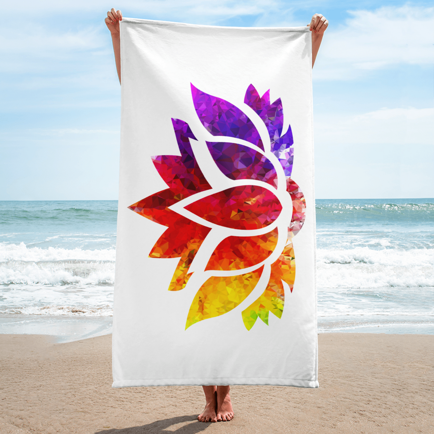 Chakra Lotus Flower Towel